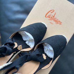 CASTAÑER
Castaner Women's Carina Espadrille Wedge / Black color / Size 6